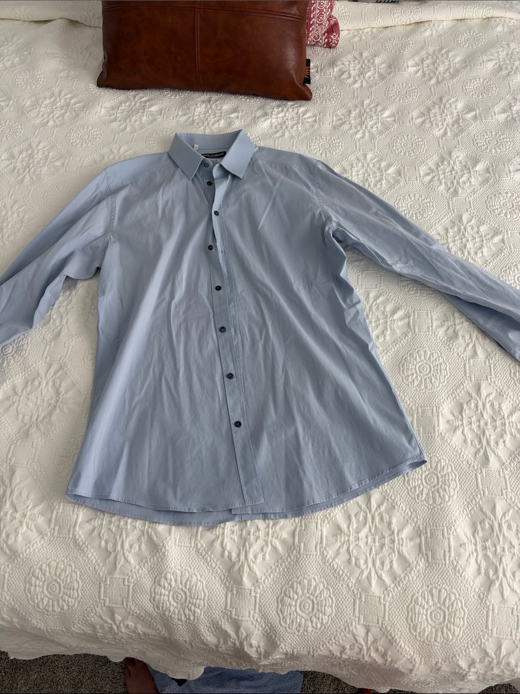 Dolce & Gabbana Light Blue Men's Dress Shirt